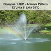 Image of Power House Olympus Display Fountain - 1.0HP