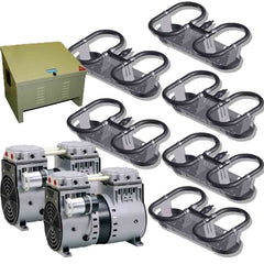 Kasco Robust Aire RA6 Cabinet Mount 6 Diffusers and 2 KM120 Compressors