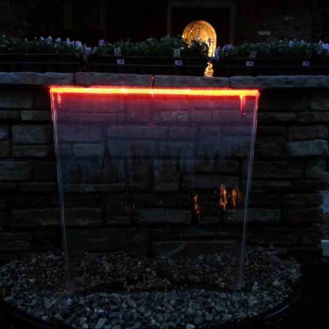 Atlantic Color Changing Colorfalls 6" 12" 24" 36" Sizes  Shown with Red Lights