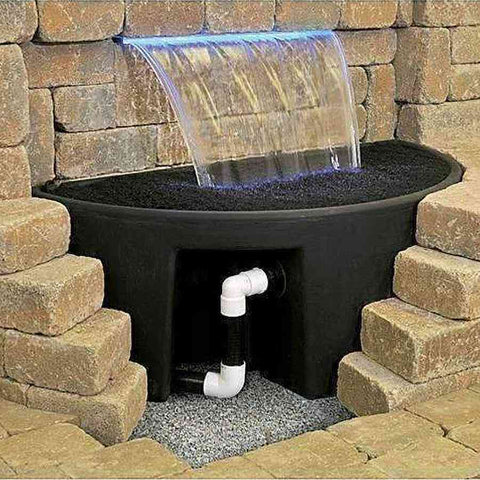 Atlantic Complete Basin Kit w/ Pump for 36" Spillways Sample Installation CFBASINKIT36