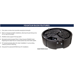 Atlantic Water Gardens Oasis Fountain Basin FB2400