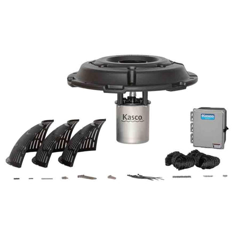 Kasco 1HP Aerating Fountain 4400VFX Complete with Float Bottom Screen Control Panel Electrical Cord and Mooring Ropes 115V/230V