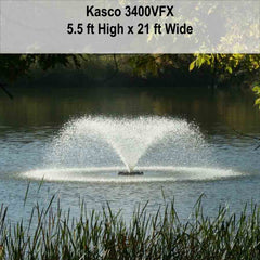 Kasco 3/4 HP 3400VFX Aerating Fountain in 120V and 240V