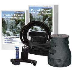 Savio 13 ft. Pond Free Waterfall Kit PF1000 Pump Vault Submersible Pump Tubing EPDM Liner Discharge Kit  Waterfall Weir