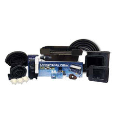 Savio 6 x 11 Pond Package – 6′ x 11′ Ponds - PP550UV Complete with EPDM Liner Submersible Pump with Discharge kit Livingpond Filter Skimmerfilter with Faceplate and Beneficial Bacteria